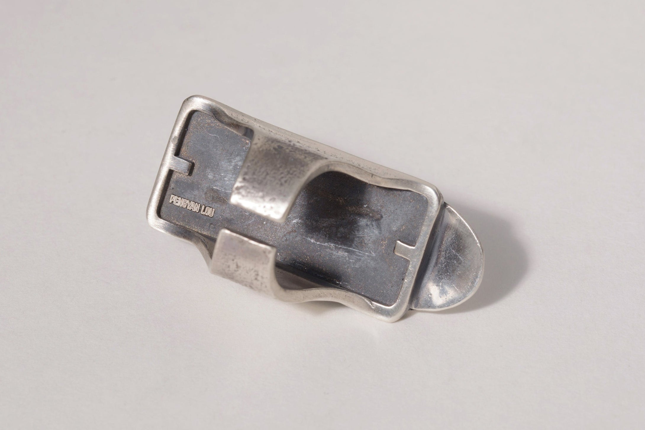 CRAFTED BRUTALIST SILVER RING